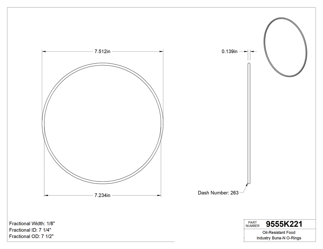 Technical drawing - 9555K221